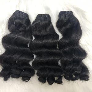 Vente chaude cheveux bruts humains brillant soyeux vague boucles droites océan vague Crochet spirale ondulé français bouclés Crochet tresses Vietnam Facto - Product Image 6