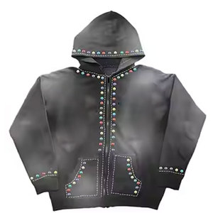 Survêtement pour homme avec strass, respirant, sur mesure, vente chaude, confortable, tendance, vêtements de sport pour homme avec strass - Product Image 3