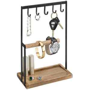 Gris Blanc Marbre En Laiton Bijoux Stand Indien Élégant À La Main Porte-Bijoux Top Vente De Luxe Bijoux Présentoir En Gros - Product Image 4