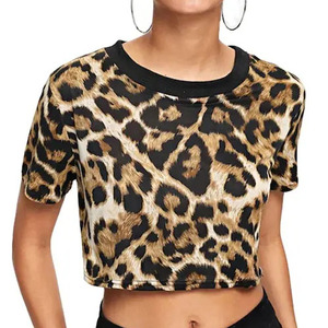 Top corto personalizado con aspecto de moda, nuevo outlet de fábrica, camisetas cortas para mujer con sublimación, camisetas de calidad superior con el mejor artículo para mujer - Product Image 1