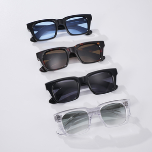 Gafas de Sol de Acetato UV400 de Diseño de Lujo al por Mayor, Estilo Cuadrado Clásico Retro, Calidad de Boutique - Product Image 1