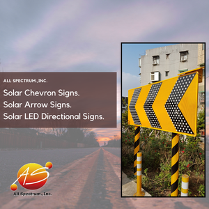 Letreros solares LED Tri-Chevron para carreteras - Product Image 6