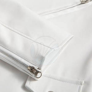 Chaqueta de Cuero para Hombre, Estilo Urbano, Corte Ajustado, Impermeable, Piel de Oveja, Invierno, Ecológica, Reversible, a la Moda - Product Image 5