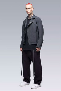 แจ็กเก็ตไซเบอร์พังค์สำหรับผู้ชายเสื้อแจ็กเก็ตไซเบอร์พังค์สีดำขนาดใหญ่พิเศษสไตล์ฮิปฮอป - Product Image 3