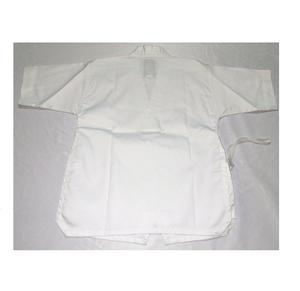 Uniforme de Taekwondo d'été en polycoton côtelé blanc à manches courtes, col en V, cordon de serrage, ceinture courte, arts martiaux, pratique unisexe - Product Image 3