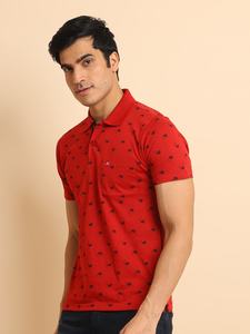 Camiseta de media manga con cuello Polo para hombre, ropa informal 100%, bolsillo en el pecho estampado a la moda para cada ocasión - Product Image 4