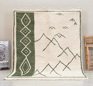 Authentique pour salon petit tapis berbère extérieur intérieur Beni ourain tapis berbère marocain tapis Beni Ourain - Product Image 3