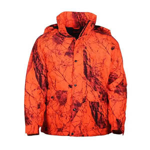 Veste de Chasse New Arrival Orange Hunting <b>Jackets</b> for men <b>Lined</b> Outdoor <b>Fleece</b> Blinds Camo Print Soft Shell <b>Waterproof</b> Material - Product Image 1