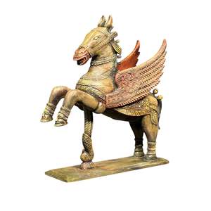 Estatua de Pegaso Alado de Estilo Tradicional, Diseño Animal, Estatua de Pegaso con Alas de Madera - Product Image 1