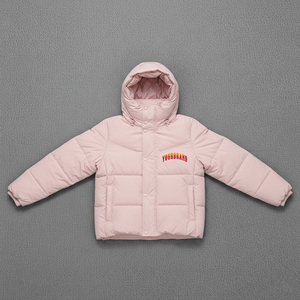 Chaqueta impermeable acolchada cálida de invierno de poliéster 100% de alta calidad con forro de algodón de manga larga bordado para mujer - Product Image 4