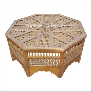 Mesa marroquí de madera de gran tamaño para restaurante y hoteles, mesa marroquí decorativa, superventas, cafetería, mesa marroquí elegante de lujo - Product Image 4