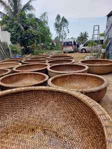 เรือตะกร้าแบบดั้งเดิมทำด้วยมือเรือทรงกลมเวียดนามคุณภาพสูงสำหรับใช้ในทะเลและแม่น้ำ - Product Image 2