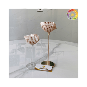 Lujosas copas de Martini de concha marina hechas a mano, elegantes copas de vino de concha Vintage plateadas para boda y postre, exquisita copa de caracol - Product Image 4