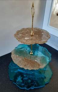 Handmade DIY 3-Tier Round <b>Silicone</b> <b>Mold</b> <b>for</b> <b>Resin</b> Crafts Glossy Display Stand <b>for</b> Fruit Epoxy Tea Tray Table Art - Product Image 3