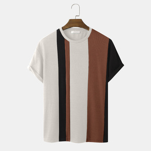 Camiseta con logotipo personalizado para hombre, camiseta informal de cuello redondo y manga corta a la moda de verano 2025 - Product Image 3