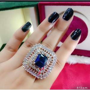 Anillo de Latón con Forma Cuadrada de Moda Monalisa, Joyería de Moda Personalizable al por Mayor para Mujeres y Niñas - Product Image 1