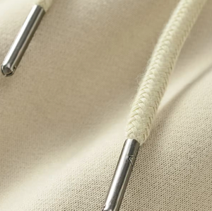 High Quality Street Wear <b>String</b> Solid Color Fleece Screen Print 100% Organic Cotton Hoodies - Product Image 3