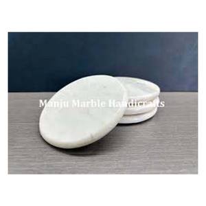 Produit de haute qualité Design de classe supérieure ensemble de sous-verres incrustés de marbre avec nacre pour la décoration de la maison et de l'hôtel article cadeau - Product Image 2