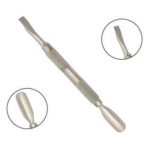 ที่ดันและกำจัดหนังกำพร้าสแตนเลสแบบมืออาชีพ ดีไซน์ปลายโค้งสองด้าน ใช้ได้สองแบบ สำหรับทำเล็บ - Product Image 5