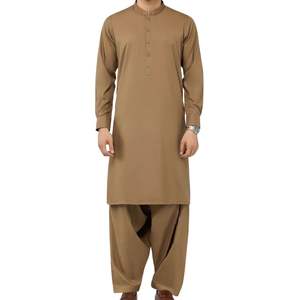 Classic Brown <b>Men</b> Shalwar Kameez Designer Pakistani Suit For <b>Men</b> High Quality Fabric Traditional <b>Kurta</b> Pajama For Wedding - Product Image 5