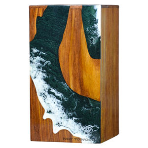 โกศไม้สำหรับขี้เถ้ามนุษย์สำหรับผู้ใหญ่ผู้ชายและผู้หญิง-เรซิ่นที่ระลึกสำหรับขี้เถ้า-โกศสำหรับฝังหรือแสดงที่บ้าน - Product Image 3