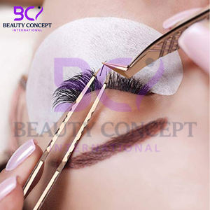 Pince à épiler pour extension de cils en acier inoxydable, couleur or rose, droite, courbée, 45, 90 degrés - Product Image 4