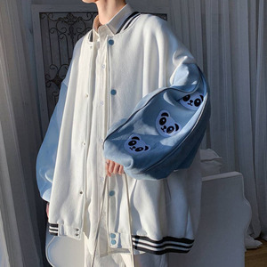 Chaquetas universitarias de satén, chaquetas de béisbol bordadas personalizadas, chaquetas de algodón Letterman 2026 chaqueta de béisbol universitaria para hombres - Product Image 3