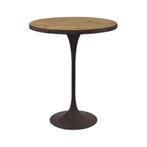 Mesa de Bar redonda de patas altas con muebles de comedor de madera maciza precio al por mayor muebles más vendidos uso directo de Indonesia - Product Image 1