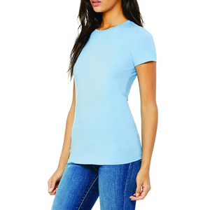 Camiseta de mujer de tendencia superior cómoda, transpirable, ajustada, ligera, superventas, camiseta de mujer con precio al por mayor - Product Image 2