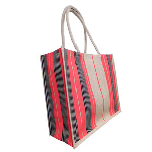 2025 Popular Ecológico Cáñamo Tote Yute Bolsas de compras Sostenible Personalizar Tote Yute Bag Venta al por mayor Fabricantes de bolsas de yute - Product Image 4