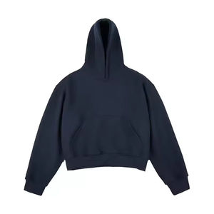 Sweat-shirt en molleton de coton épais de haute qualité, coupe ample et épaules tombantes, personnalisable avec votre logo brodé, écologique - Product Image 4