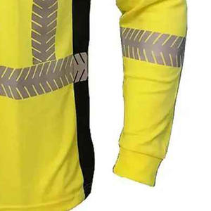 Chemise à manches longues de sécurité réfléchissante haute visibilité haute visibilité vêtements de travail 2025 chemise de sécurité à manches longues haute visibilité - Product Image 5