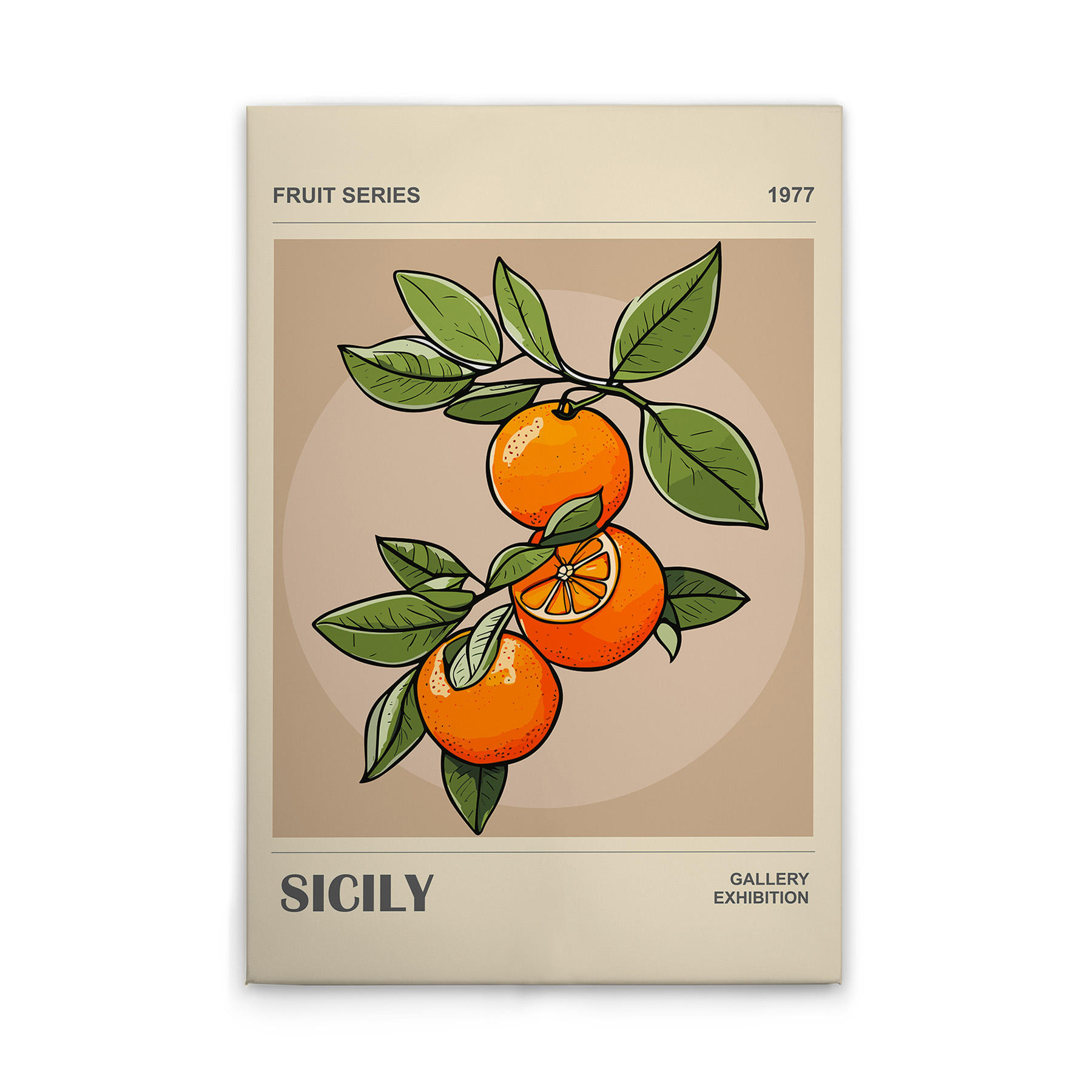 Beige, Green, Orange, Yellow