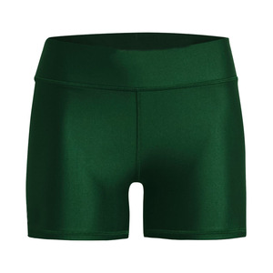 Pantalones cortos de compresión hasta el muslo con mezcla de poliéster y LICRA de Color verde para mujer, pantalones cortos cruzados con cintura elástica - Product Image 4