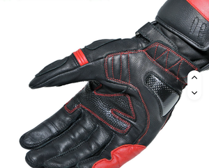 Guantes de Motocicleta de Cuero Suave con Protección Completa para las Manos, Guantes de Carreras de Motocicleta Transpirables - Product Image 2