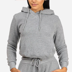 Chándal de mujer Slim Fit Gym Wear Chándales para mujer Conjunto de chándal Algodón Gimnasio y ropa informal Jersey con capucha Cómodo - Product Image 4