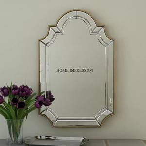 กระจกตกแต่งผนังพร้อมกระจกโลหะติดผนังใหม่สำหรับบ้านและร้านอาหารในร่มและกลางแจ้ง - Product Image 1