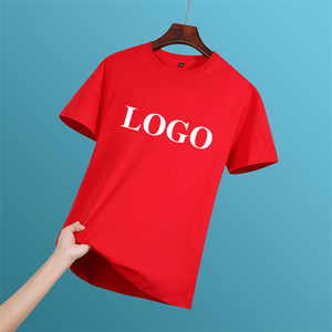Camisetas promocionales baratas de talla grande para hombre, Camiseta de cuello redondo de algodón y poliéster con logotipo personalizado por sublimación para hombre - Product Image 4