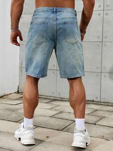Vêtements de marque pour hommes Short d'été en coton ondulé Streetwear en denim respirant Short bermuda 100% coton pour hommes - Product Image 5