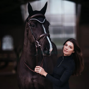 Breathable crochet fly <b>bonnet</b> lightweight washable horse ear cover Pakistan made equestrian gear comfortable fit ideal - Product Image 6