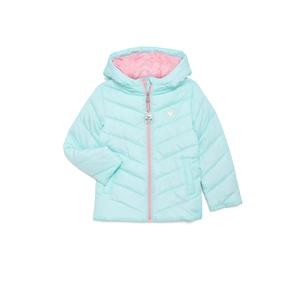 Chaqueta acolchada con capucha para niños, negro y rosa abrigo de invierno, fabricante - Product Image 4