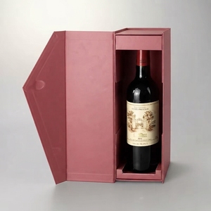 Boîte cadeau pour bouteille de vin avec insert en EVA, emballage de luxe écologique haut de gamme, pelliculage mat, gaufrage, taille personnalisée disponible - Product Image 2