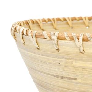 Grand bol en bambou vaisselle naturelle décor de présentation de repas attrayant produits vietnamiens en gros écologiques - Product Image 5