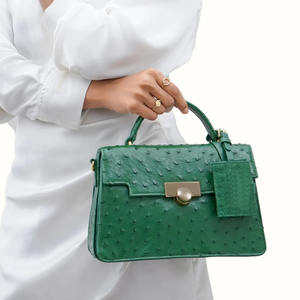 Sac à main à fermeture à glissière de bureau quotidien pour femmes de qualité de luxe avec doublure en cuir véritable à double poignée - Product Image 1