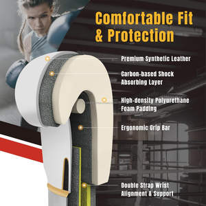 Gants de MMA à lacets personnalisables de haute qualité pour le kickboxing et l'entraînement de Muay Thai, équipement de boxe professionnel - Product Image 3