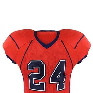 Uniformes de football américain respirants à manches courtes avec logo personnalisé, haute qualité, évacuation de l'humidité - Prix bas, coupe parfaite - Product Image 4