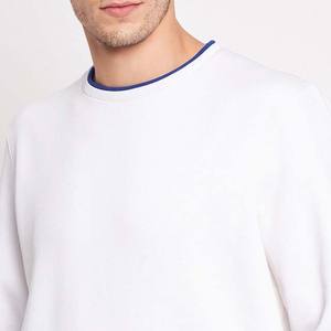 <b>White</b> Color <b>Sweatshirts</b> Blue Color Sweatpants Casual Solid Sportswear Activewear Tracksuits Sweat Suits Cotton Breathable - Product Image 5