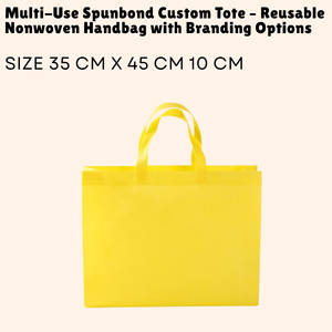 Sac à main non tissé réutilisable à usage multiple Spunbond Tote personnalisé avec options de marque - Product Image 1