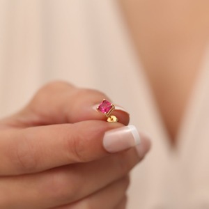 Pendientes de tuerca clásicos, joyería para mujer, joyería de estilo bohemio de plata, pendientes hechos a mano de piedras preciosas de rubí de Plata de Ley 925, regalo - Product Image 3