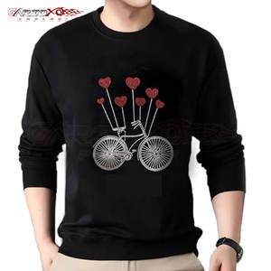 Sweat-shirt d'hiver pour homme avec strass scintillants, tissu polaire respirant, design élégant et toucher confortable - Product Image 1